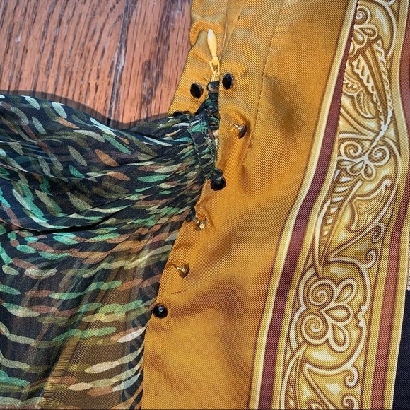 NEW Cynthia Rose Silk Salvatore Ferragamo Scarf Dress size Small - Picture 8 of 13